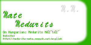 mate medurits business card